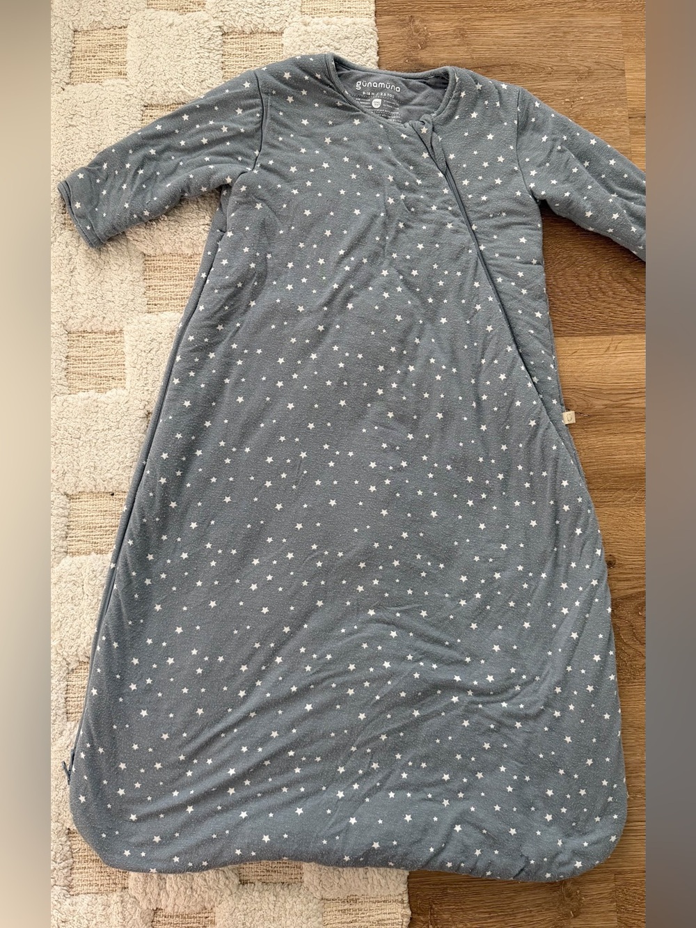 Gunamuna Long Sleeve Sleepsack in Blue Star Dream 2.5 TOG